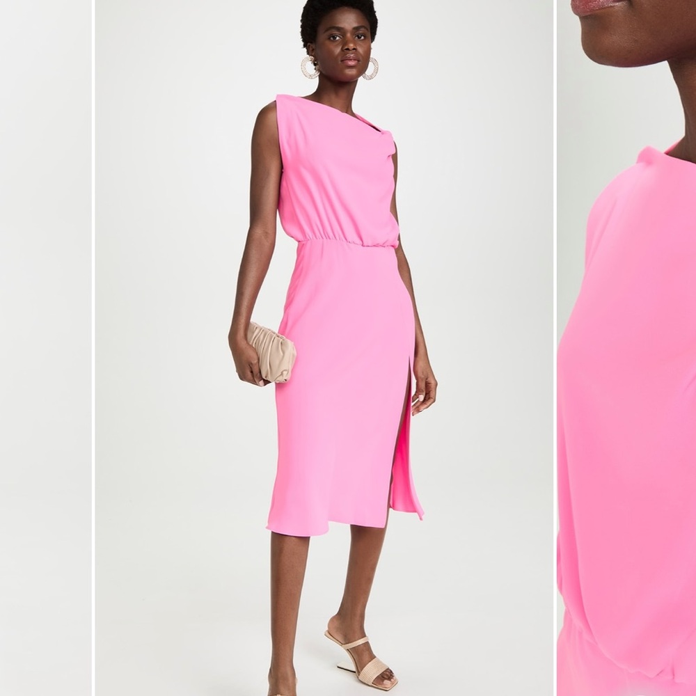 Amanda uprichard Morrison dress shocking pink medium